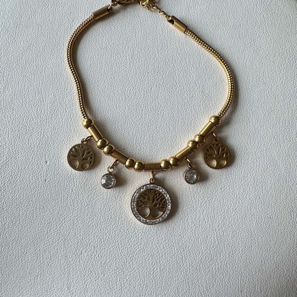 Elegant Gold Tree of Life Necklace - Picture 7 of 9